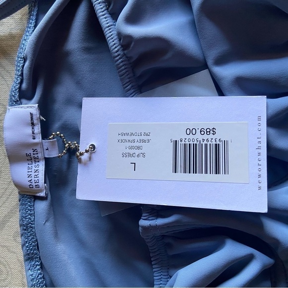 NWT WEWOREWHAT RUCHED CUP SPAGHETTI STRAP MIDI SLIP DRESS - Picture 6 of 6